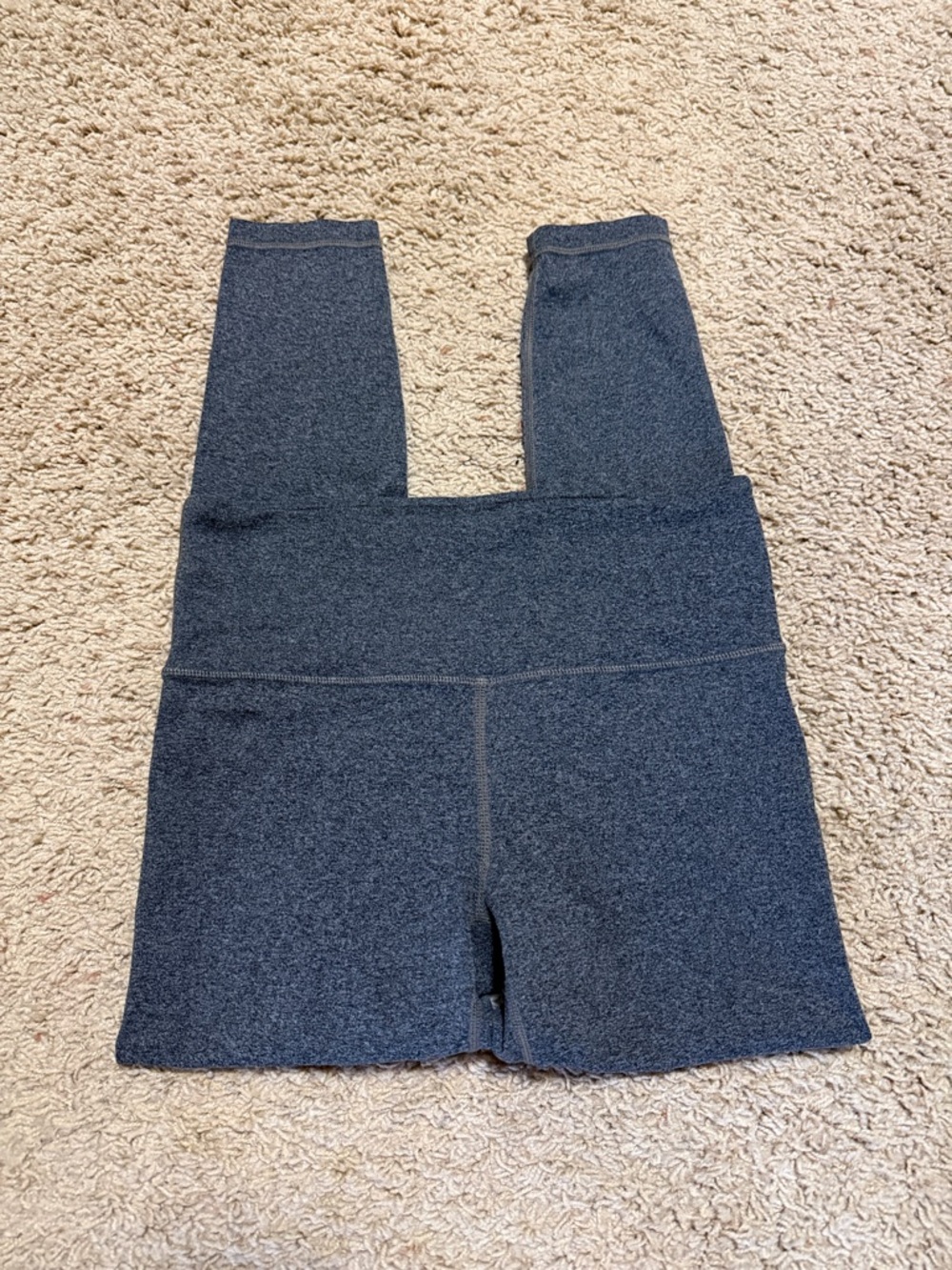 Athleta Heathered Dark Gray High-Rise Leggings